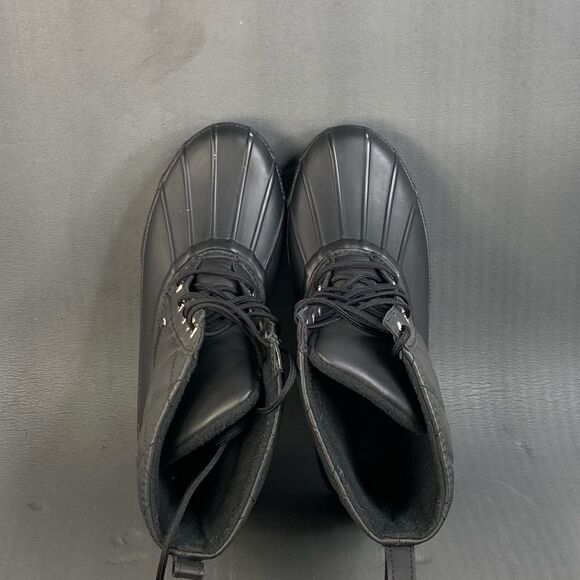 Sperry Quilted Top Sider Gosling Black Waterproof Boot shoes women size 7 - Picture 6 of 8